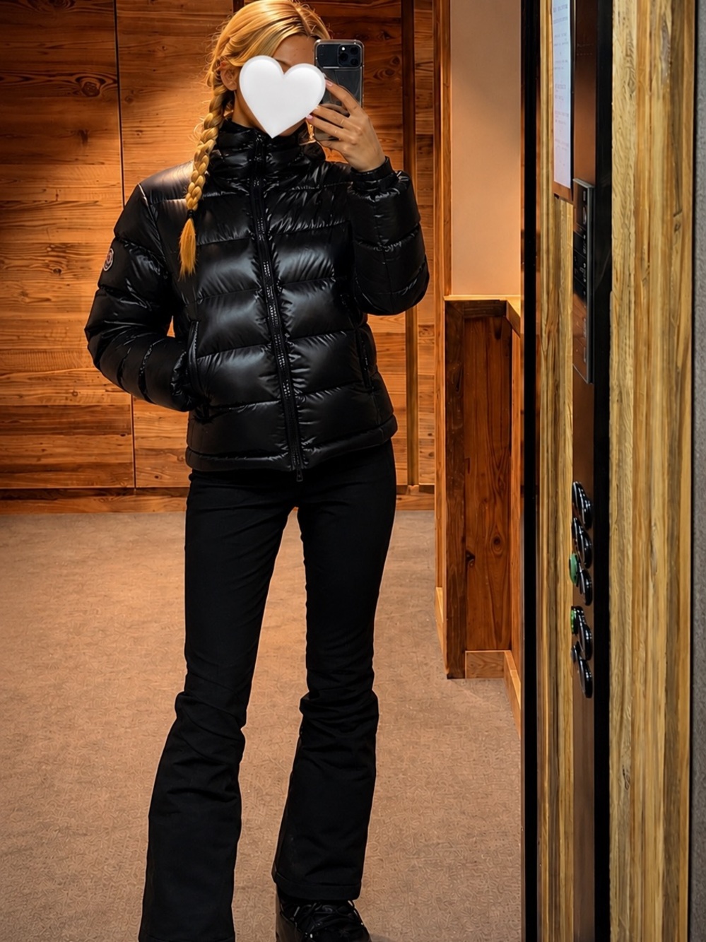 MONCLER Black Women's Puffer Jacket - Lightweight Insulated Coat